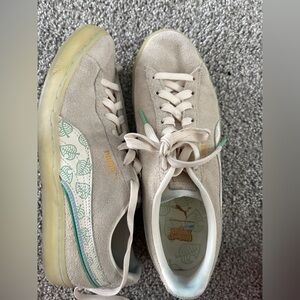 Puma Suede Sneakers with Animal Crossing Design shoes